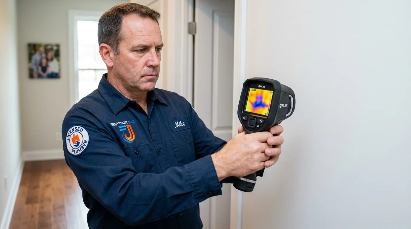 Thermal imaging leak detection by Johns Plumbing LLC in Marbury